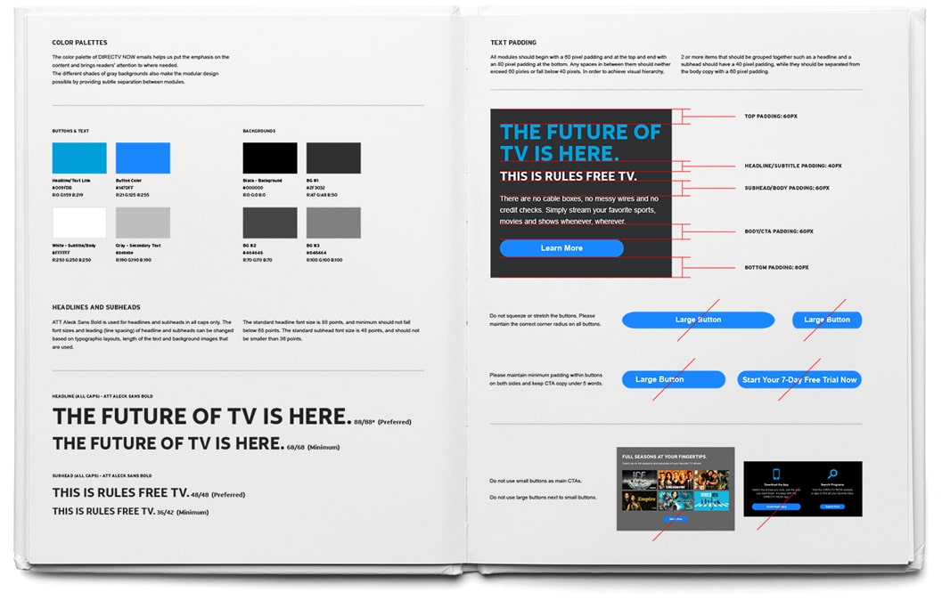 DIRECTV Now / AT&T Style Guide