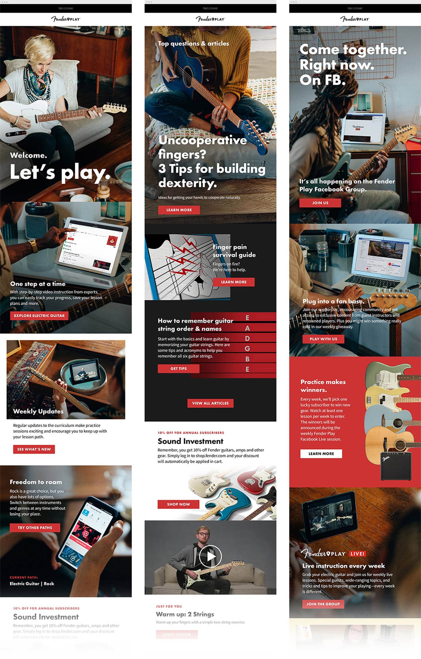 Fender Play Onboarding Emails Piece 1