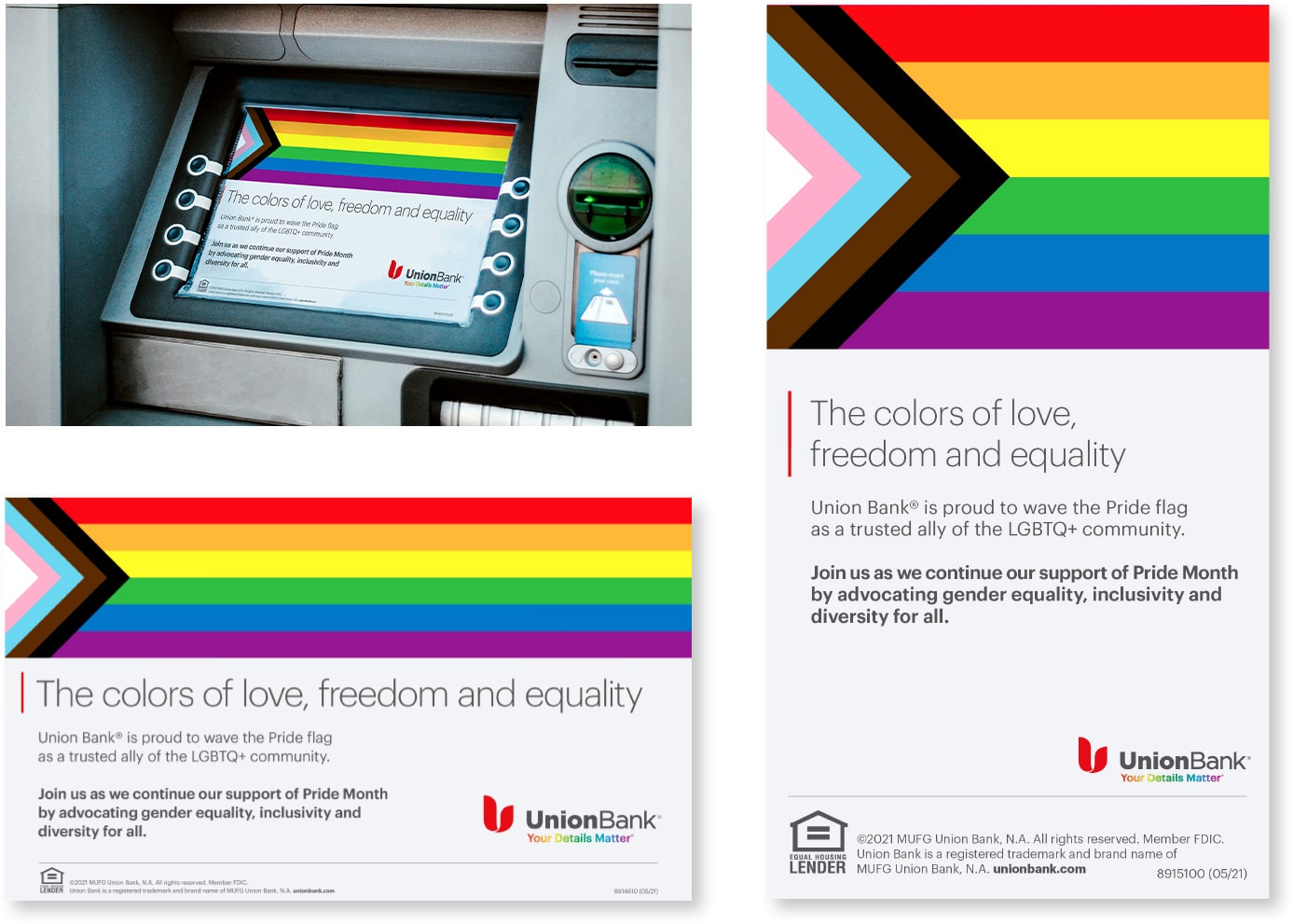 Union Bank ATM Screen and Tent Card